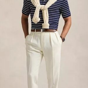 Polo Ralph Lauren Navy Striped Polo Shirt